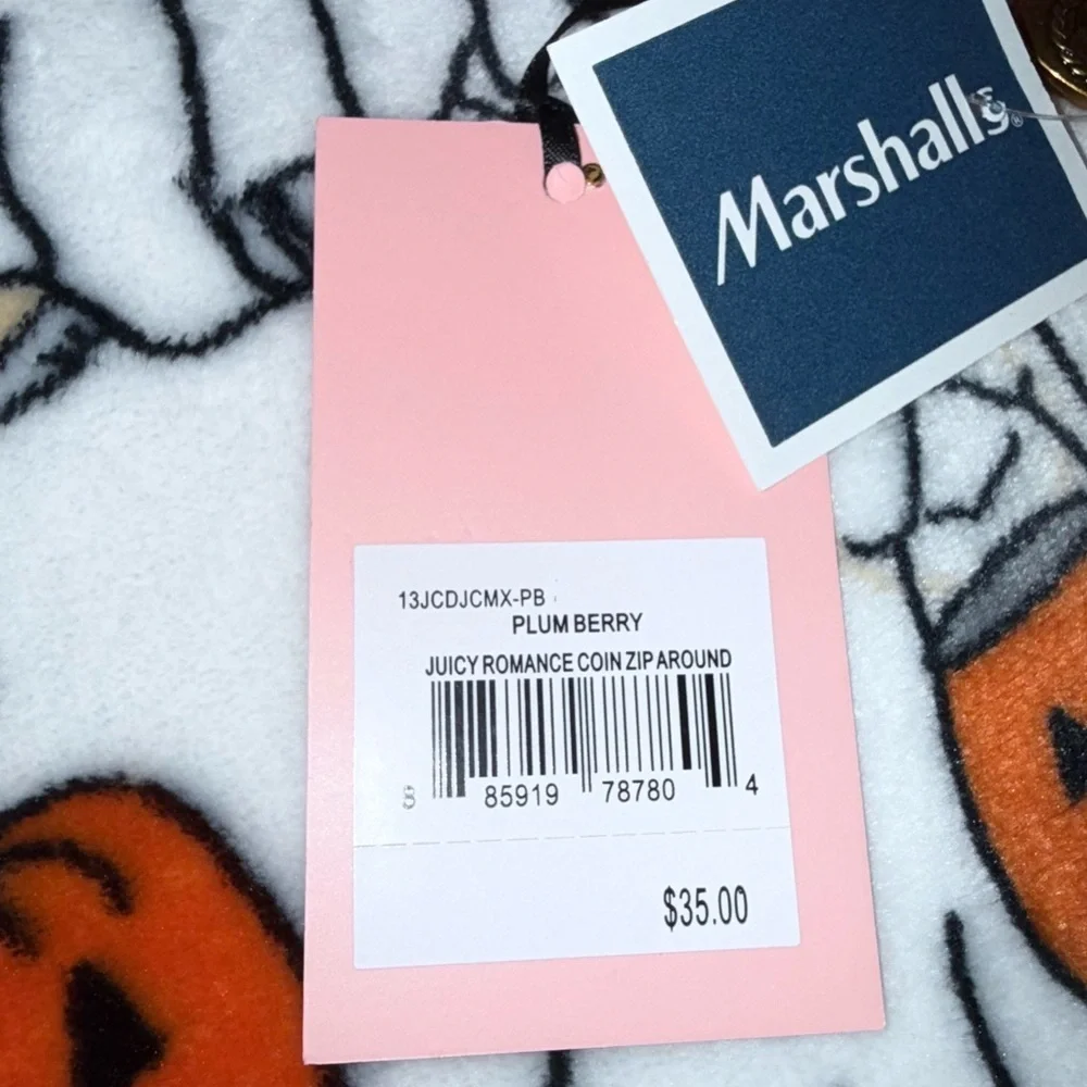 NWT Juicy Couture Juicy Romance Coin Zip Around Wallet in Plum Berry - Picture 3 of 5